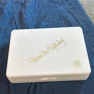Diane Von Furstenberg White Box with Gold Script